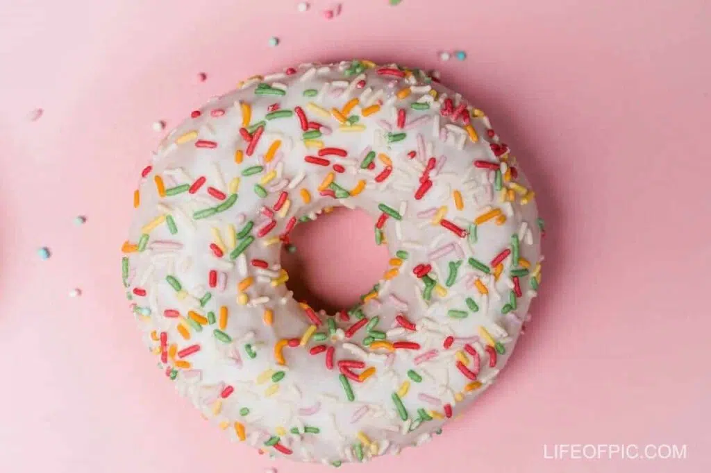 Flatlay Shot of Donut - Donuts Images