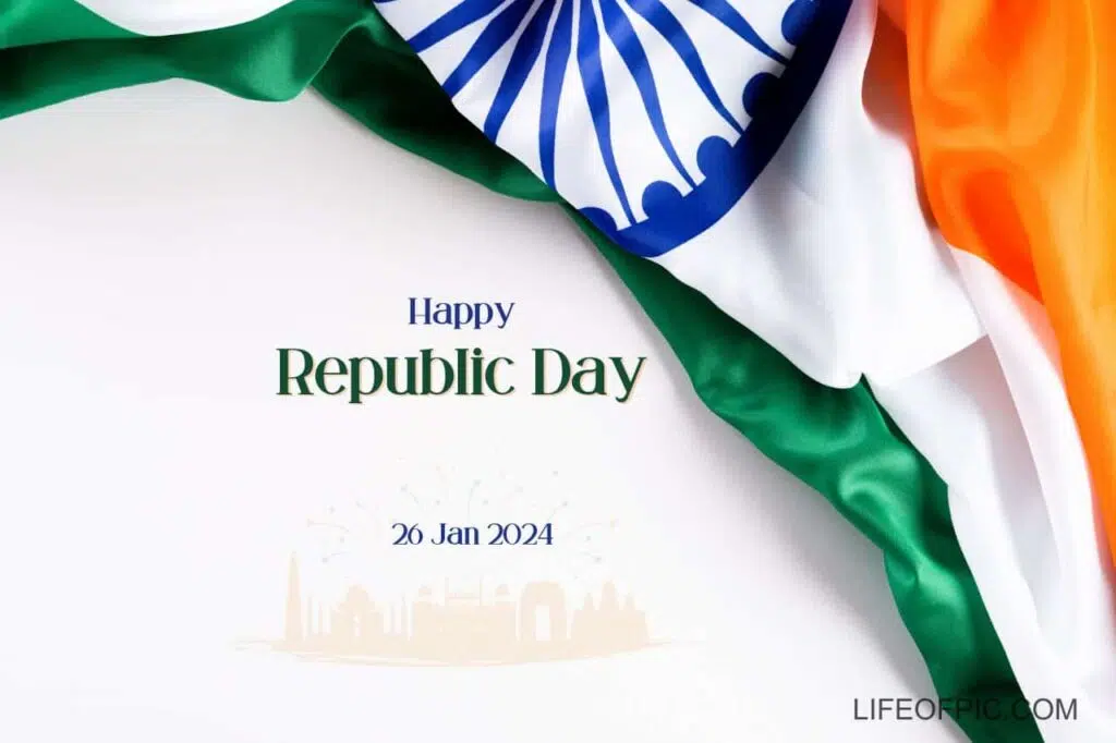 A close up of a flag Happy Republic Day - happy republic day images