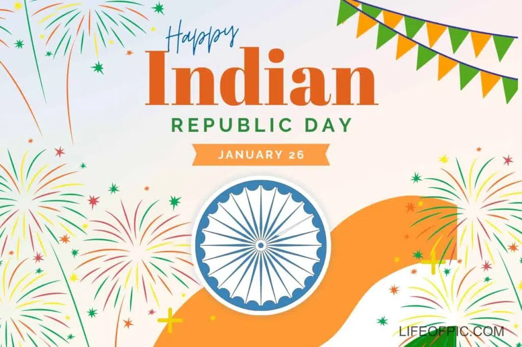 Orange and Green Happy Republic Day of India Free - happy republic day images