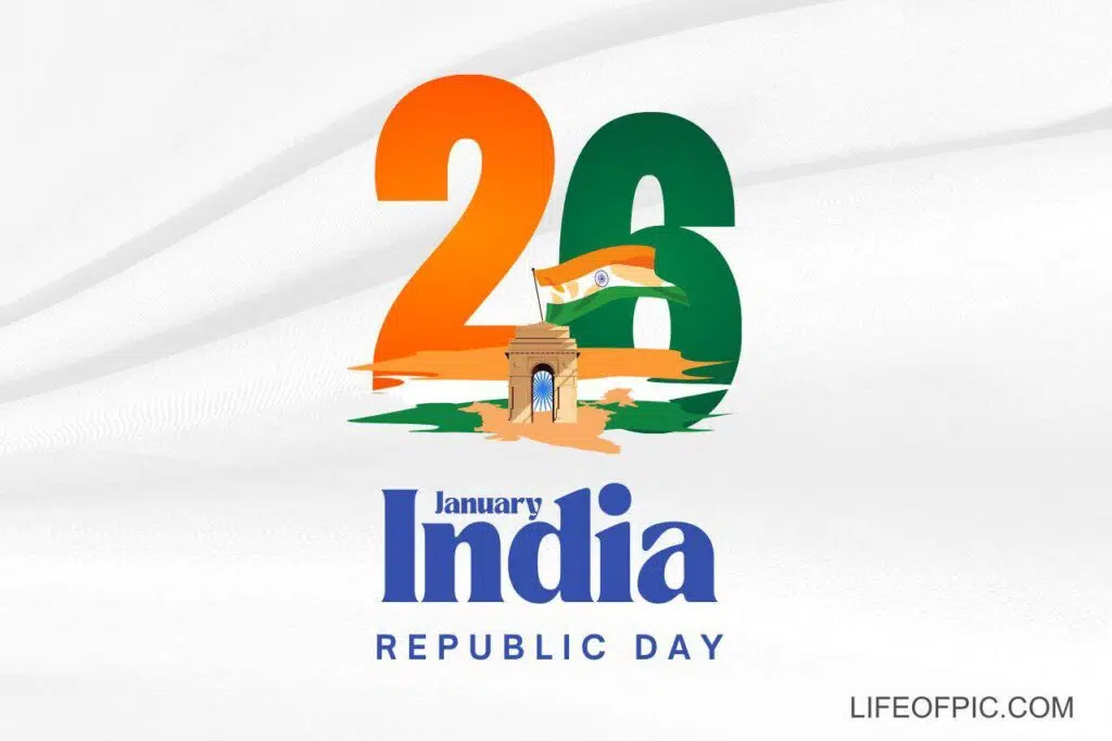 White Orange Gradient Colorful Happy Republic Day - happy republic day images
